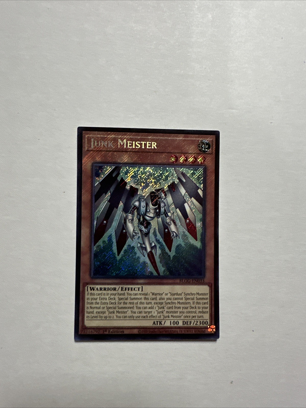 1x Junk Meister Secret Rare BLGG-EN033
