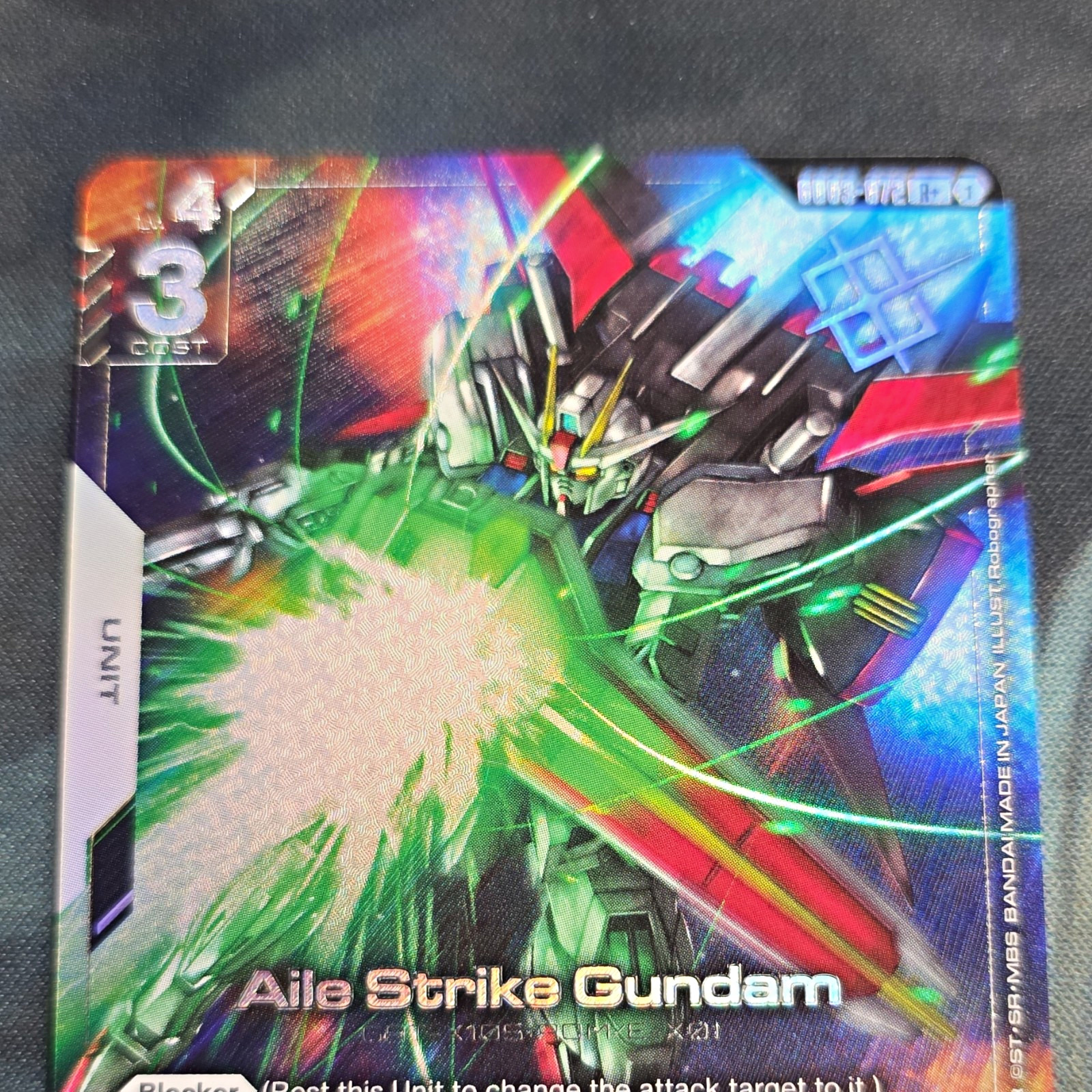 Bandai Gundam Card Game Aile Strike Gundam Unit ST01-005 EN Foil Store Winner