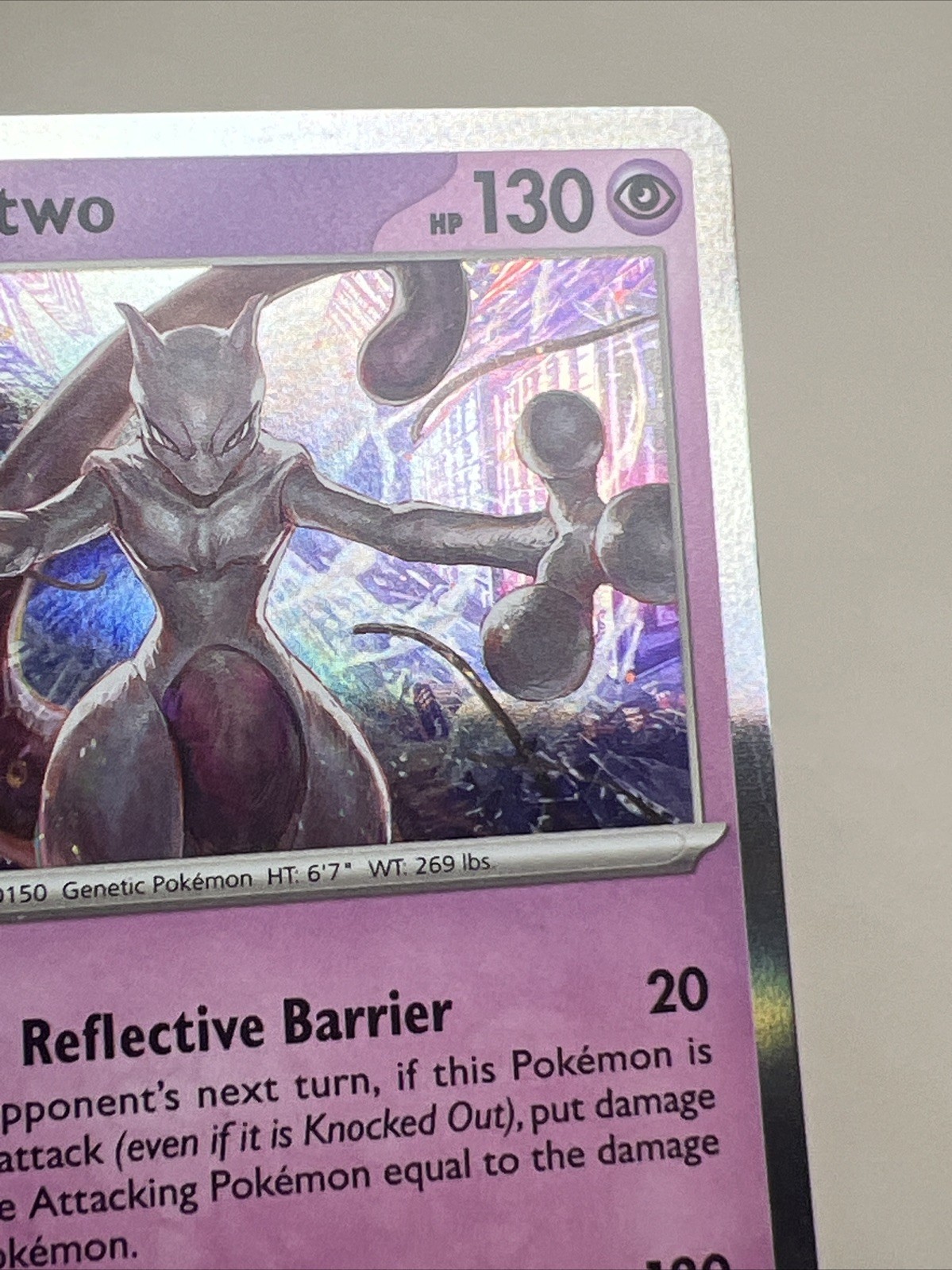 LP Mewtwo 150/165 Holofoil Scarlet & Violet 151 AUTHENTIC Rare Pokemon Card