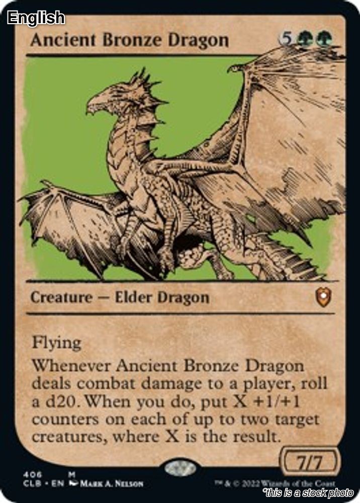 Ancient Bronze Dragon (Showcase) EN [CLB – 406] – NM TCG MTG