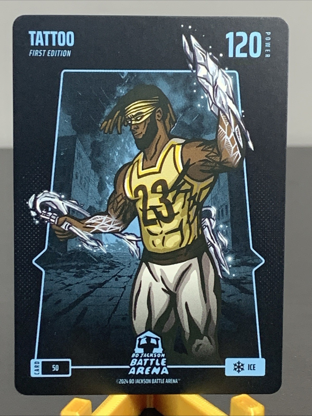 Bo Jackson Battle Arena Tattoo First Edition Ice Card #50 120 Attack 2024