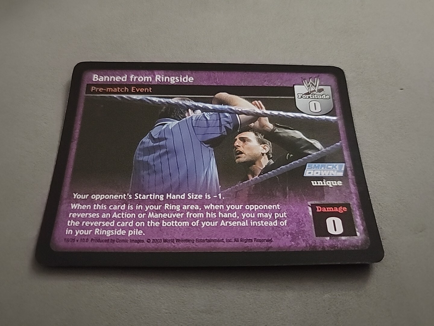 RAW DEAL Comic Images BANNED FROM RINGSIDE Original FOIL