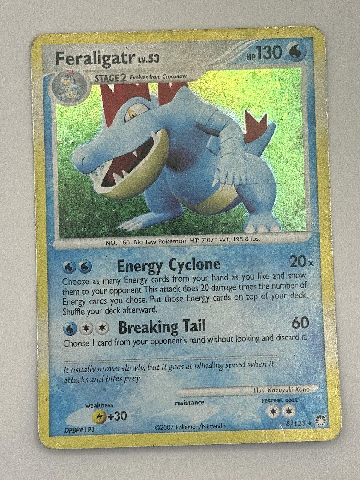Feraligatr 8/123 Mysterious Treasures Holo Rare Pokemon Card HP