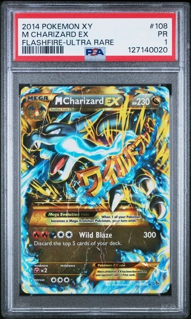 M Charizard EX 108/106 – Pokémon XY Flashfire PSA 1 PR