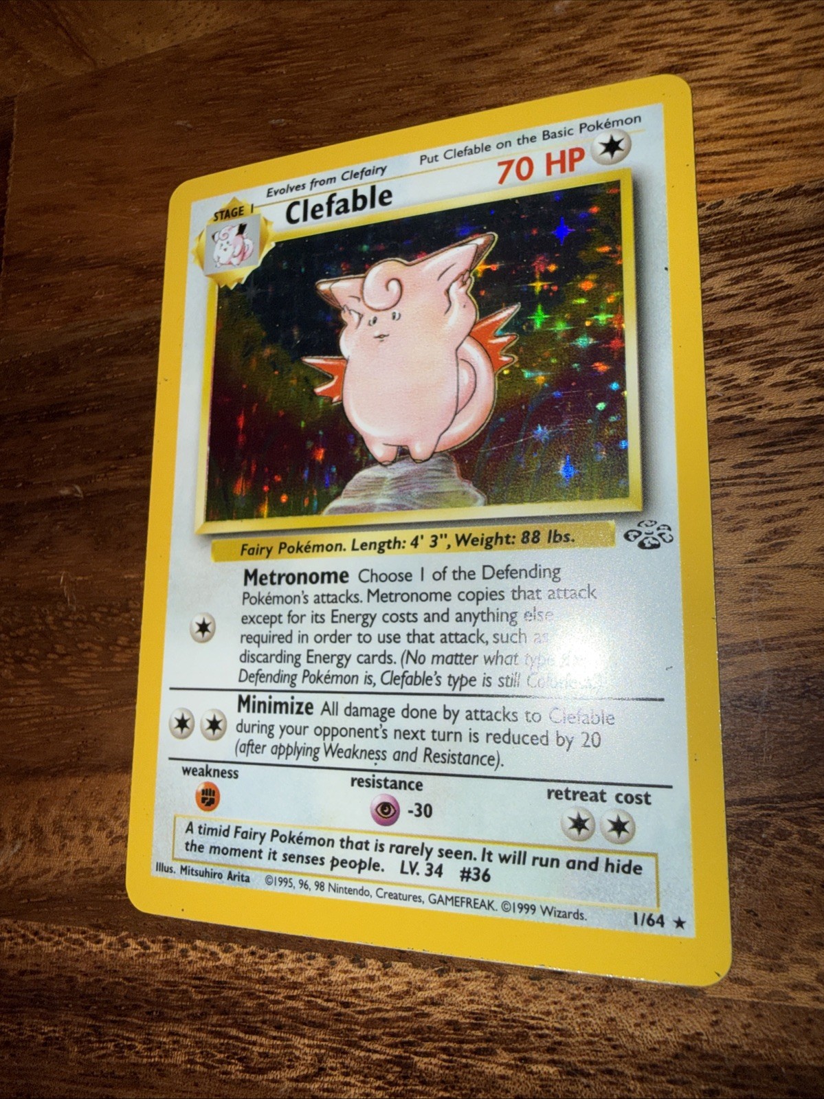 Clefable 01/64 Jungle Holo