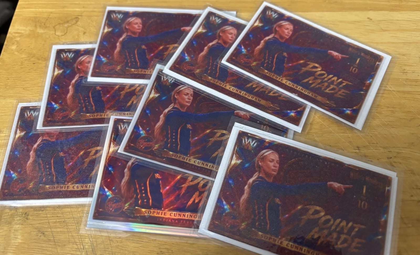 Custom Made Fan Card Fanart White Ice Glitter Holo Sophie Point Made