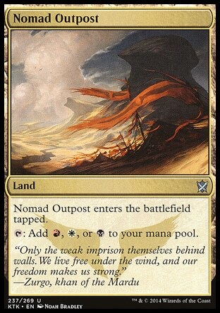 MTG Magic the Gathering Nomad Outpost (237/282) Khans of Tarkir LP