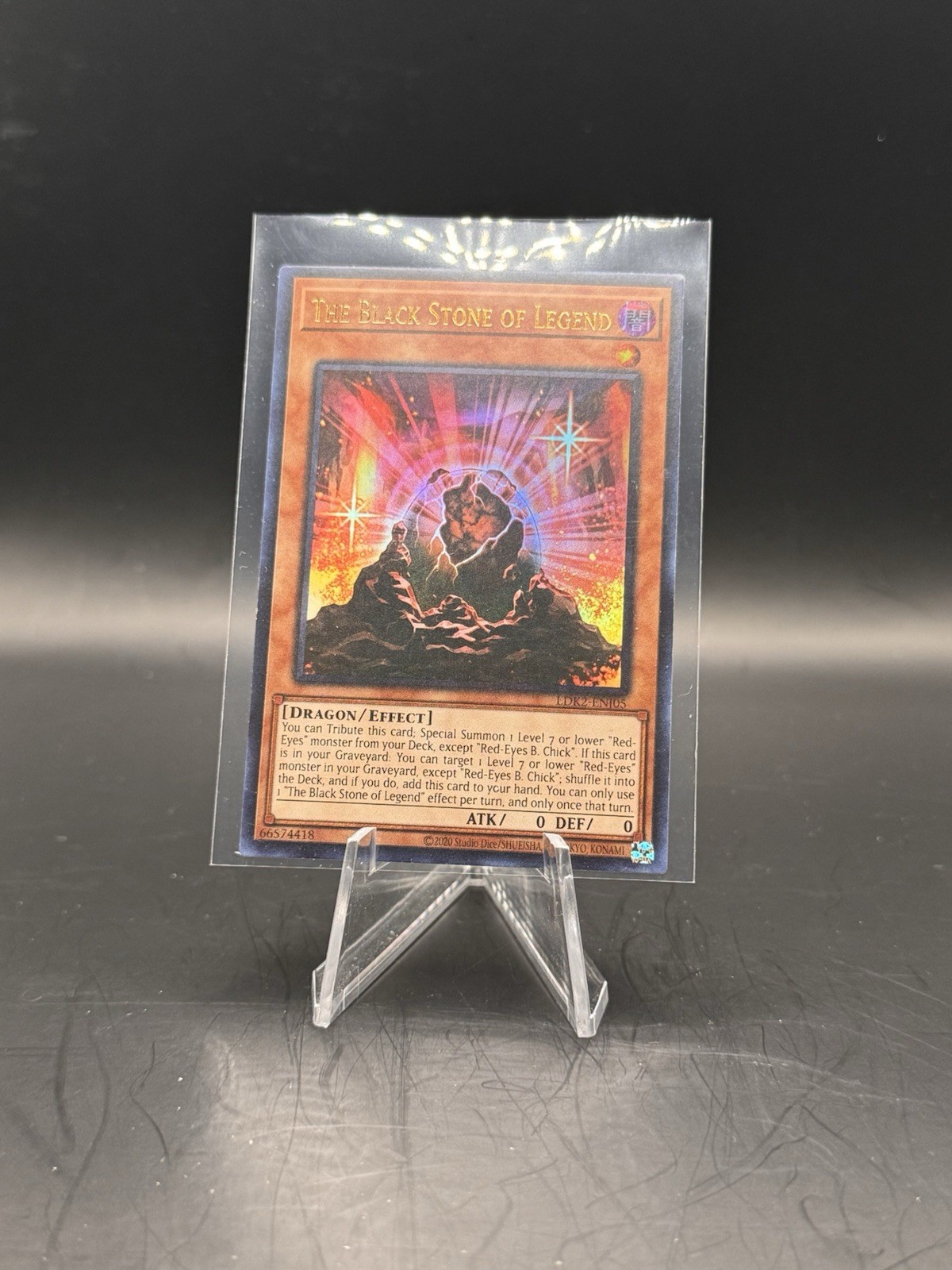 THE BLACK STONE OF LEGEND PLAYSET LDK2 ENJ05 YU GI OH Holo