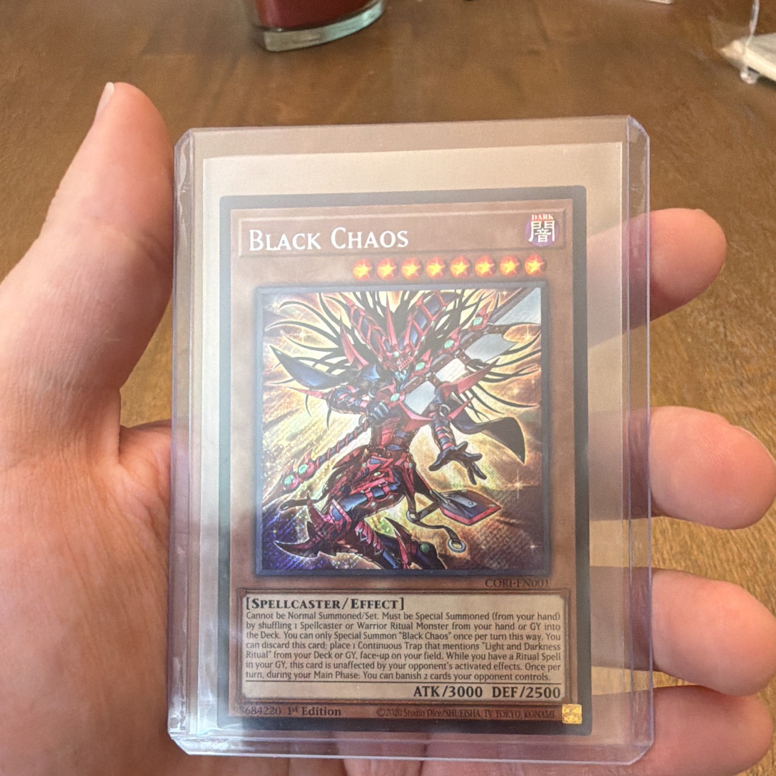 Konami Yu-Gi-Oh! Black Chaos CORI-EN001 1st Edition Secret Rare Foil
