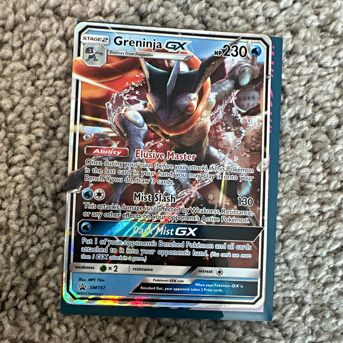 The Pokemon Company Greninja GX SM197 SM Promos Holo Stage 2 230 HP English