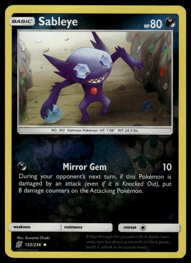 #133/236 Sableye SM – Unified Minds Reverse Holo