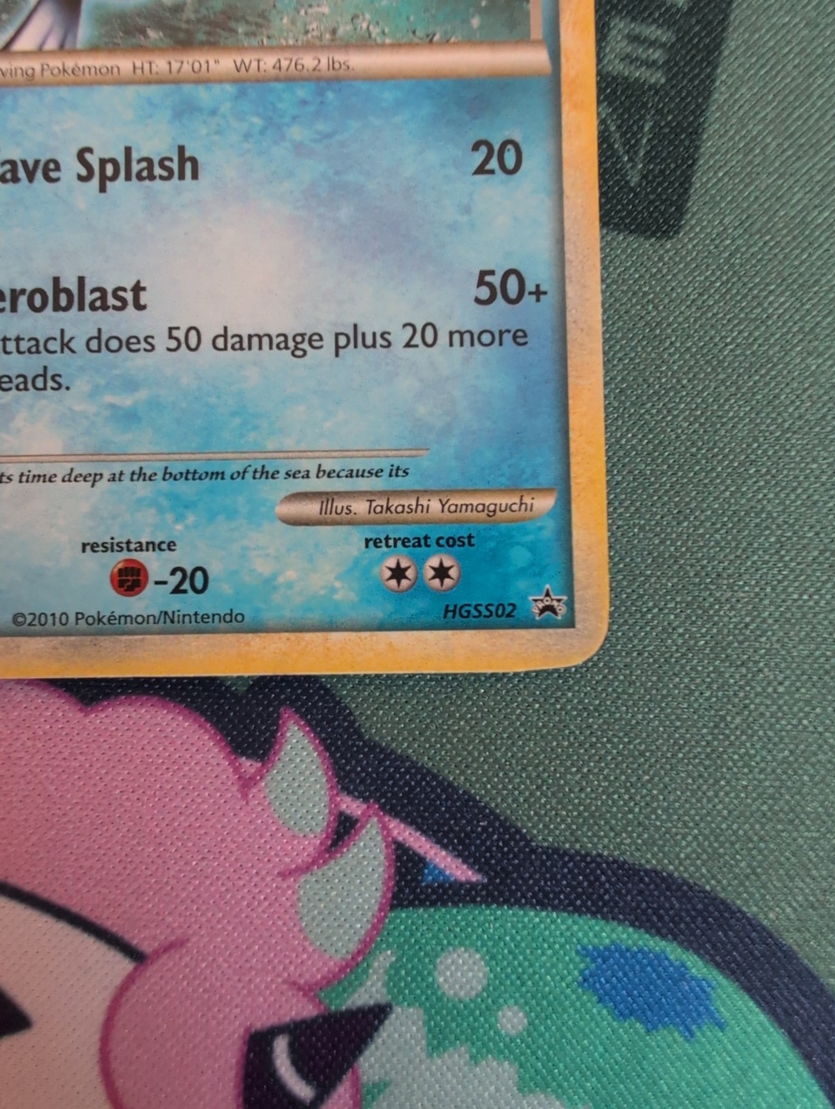 Lugia HGSS02 WOC Black Star Promo Holo Rare Pokemon Card LP
