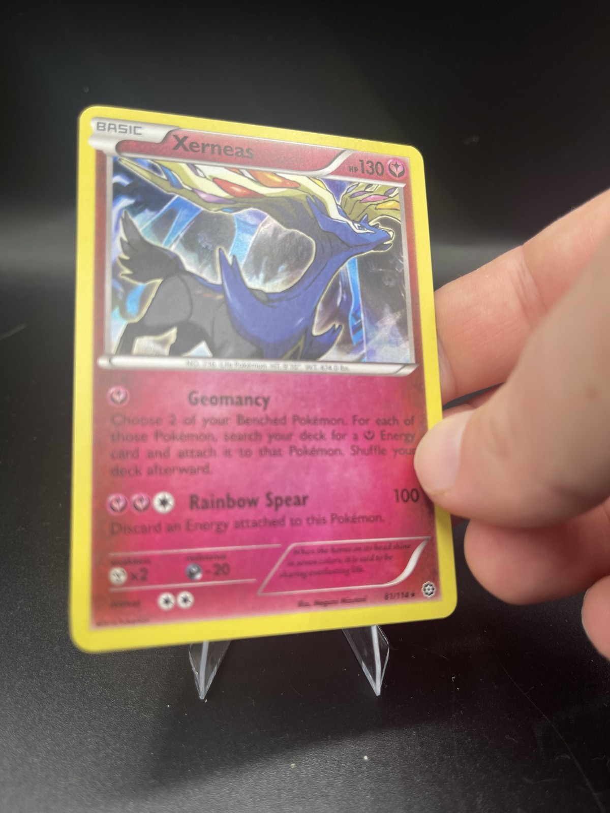 (NM) Xerneas Holo 81/114 XY Steam siege PokemonCard TCG