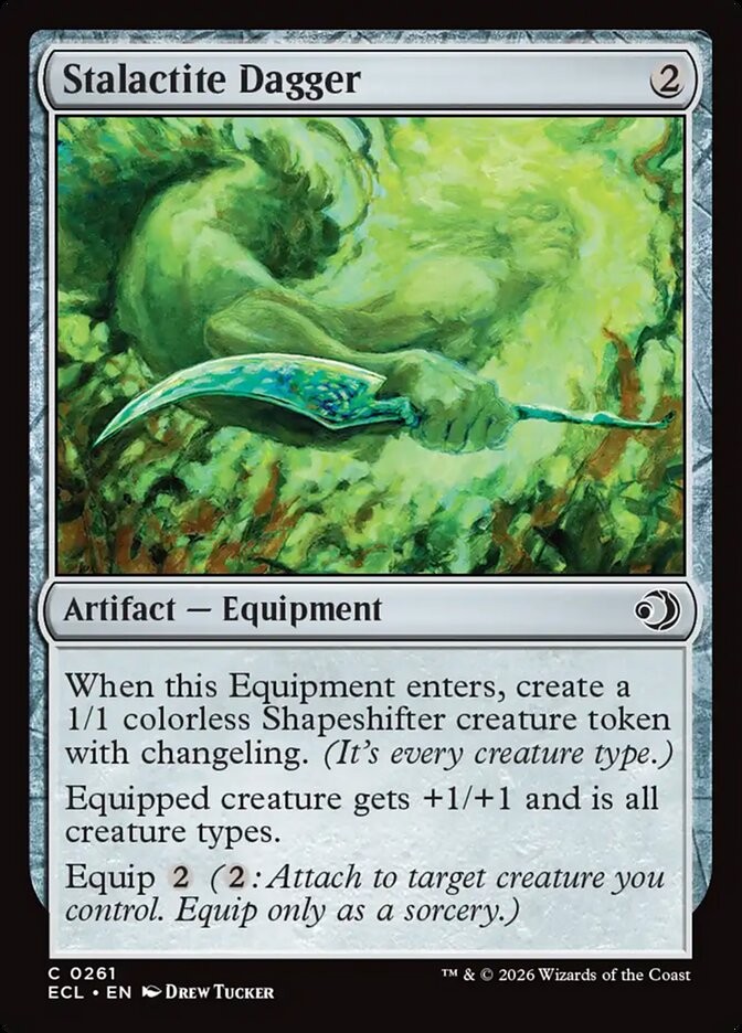 MTG Magic the Gathering Stalactite Dagger (261/439) Lorwyn Eclipsed LP