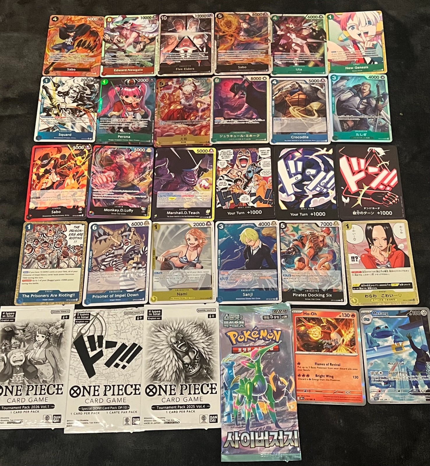 Sabo (P-105) (SP) (OP15-EB04) TCG English Card + 29 Extras