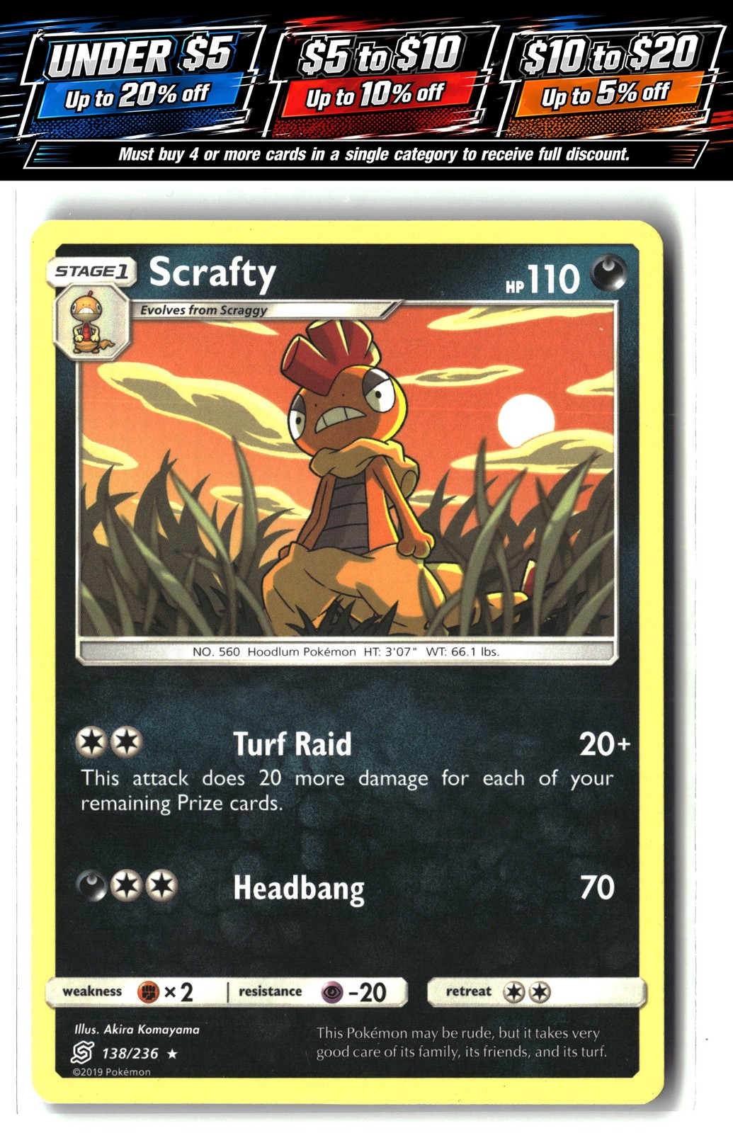 SM – Unified Minds #138/236 Scrafty