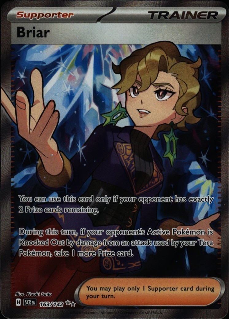 Briar 163/142 Ultra Rare Stellar Crown Pokemon Holo Near Mint