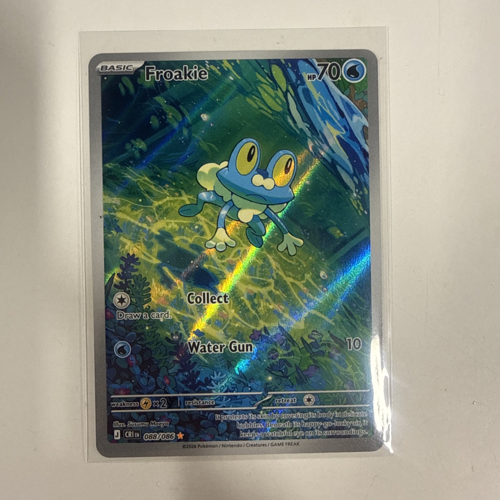 Froakie – Holo Illustration Rare ME04: Chaos Rising 088/086 NM