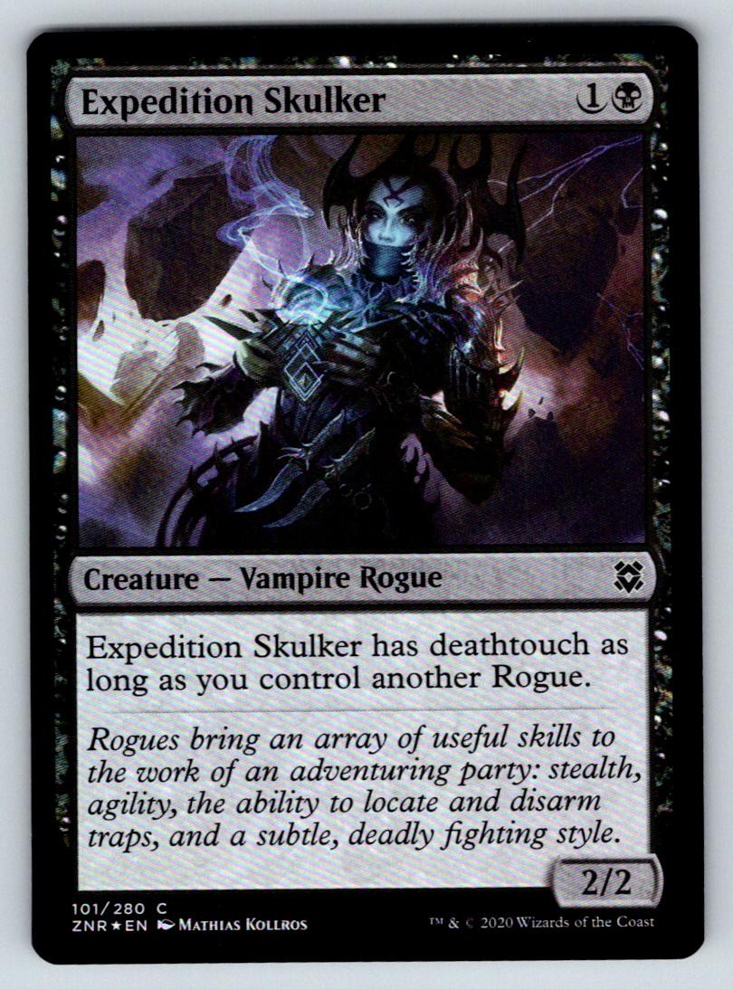 EXPEDITION SKULKER 101 ZENDIKAR RISING C NM/M FOIL KOLLROS