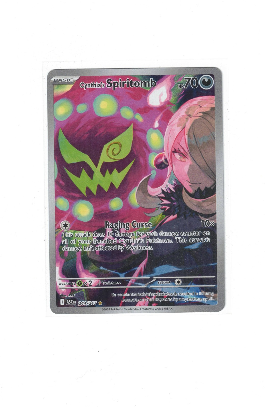 Cynthia’s Spiritomb Illustration Rare ME: Ascended Heroes 244/217 NM