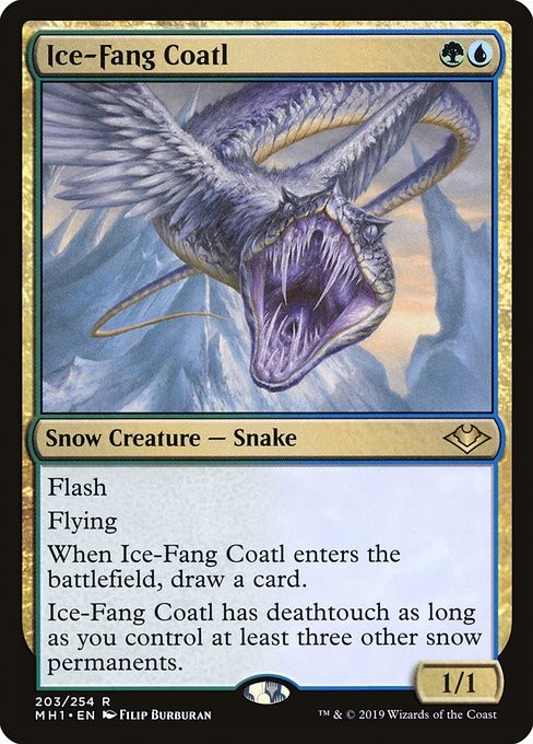 Ice-Fang Coatl Regular – Modern Horizons MTG-NM