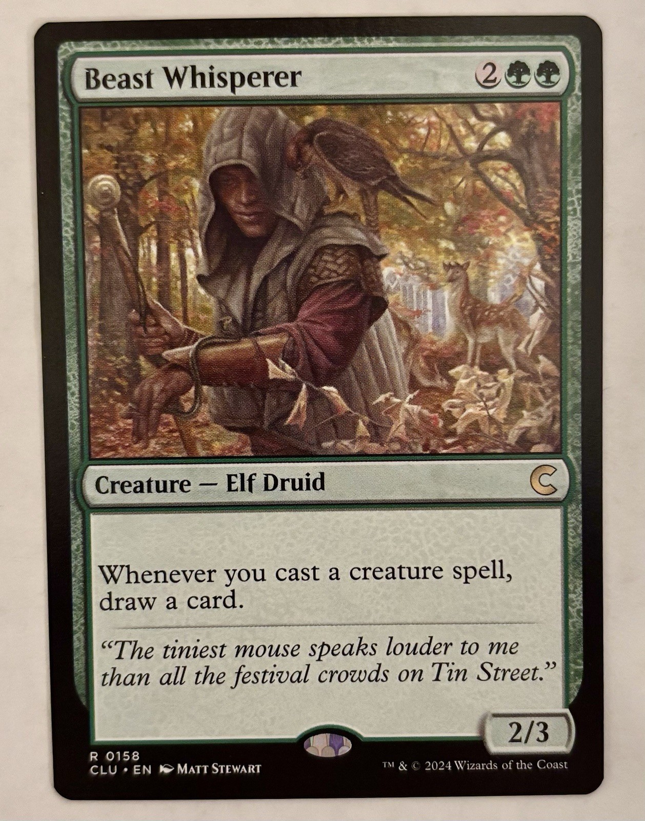 Beast Whisperer Ravnica: Clue Edition Magic: The Gathering MTG