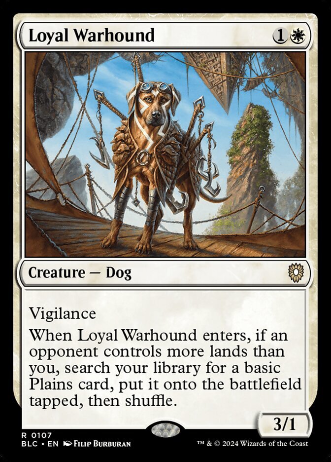 MTG Commander BLB R Loyal Warhound #0107