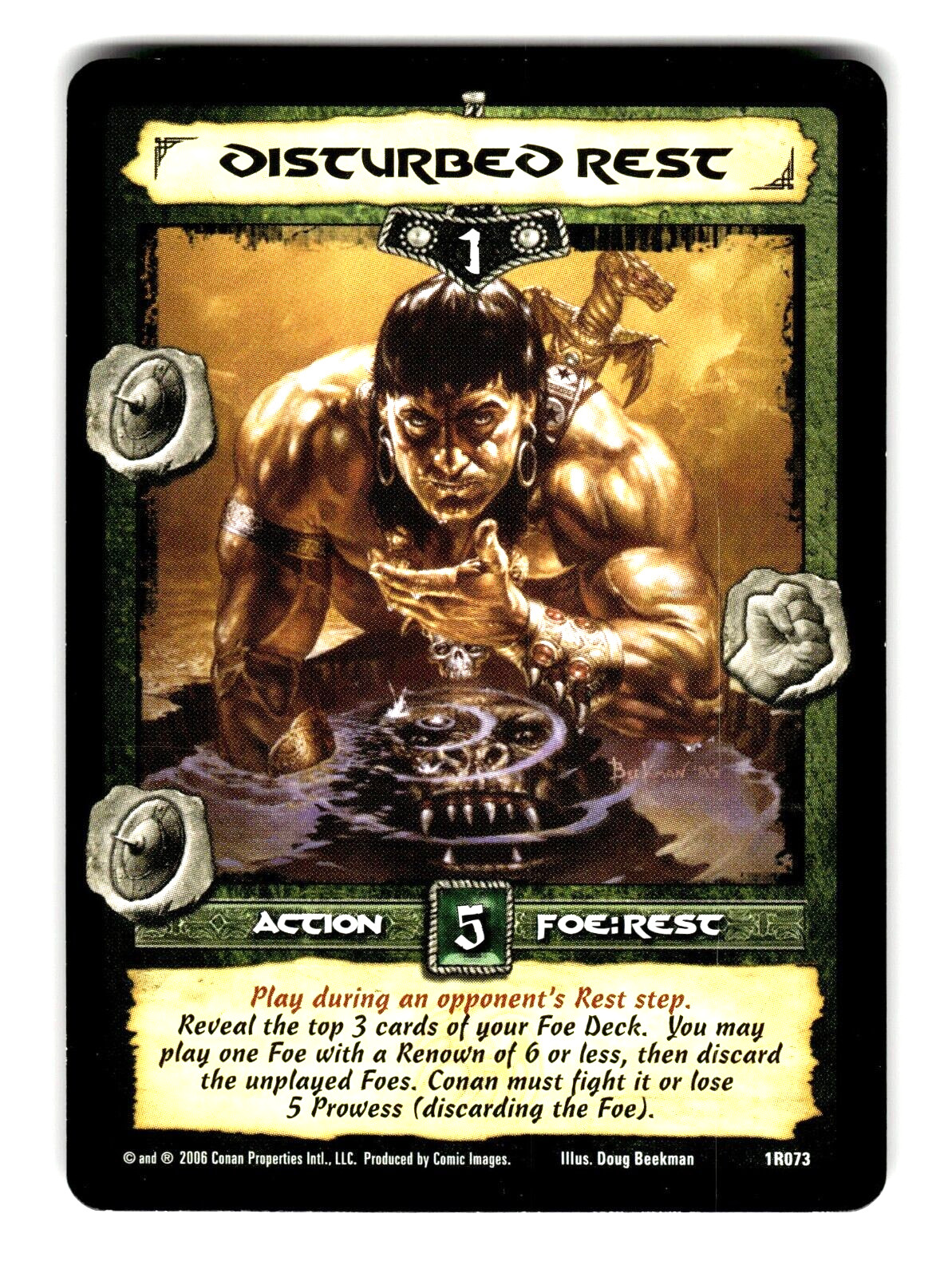 2006 Comic Images Conan game trading card Disturbed Rest #1R073