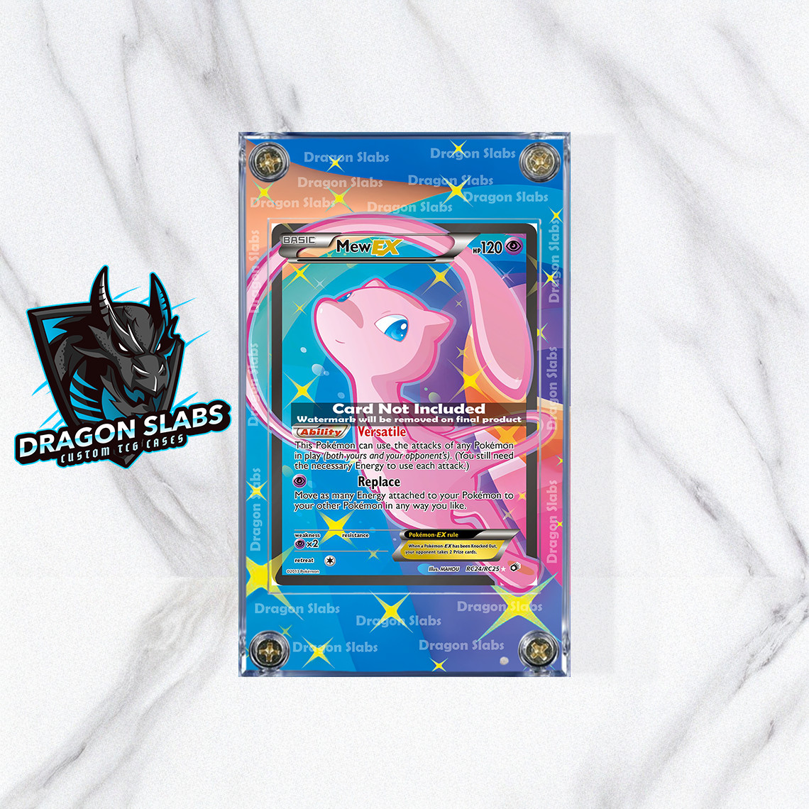 Pokemon Mew EX RC24 Generations Radiant Collection Extended Artwork Case
