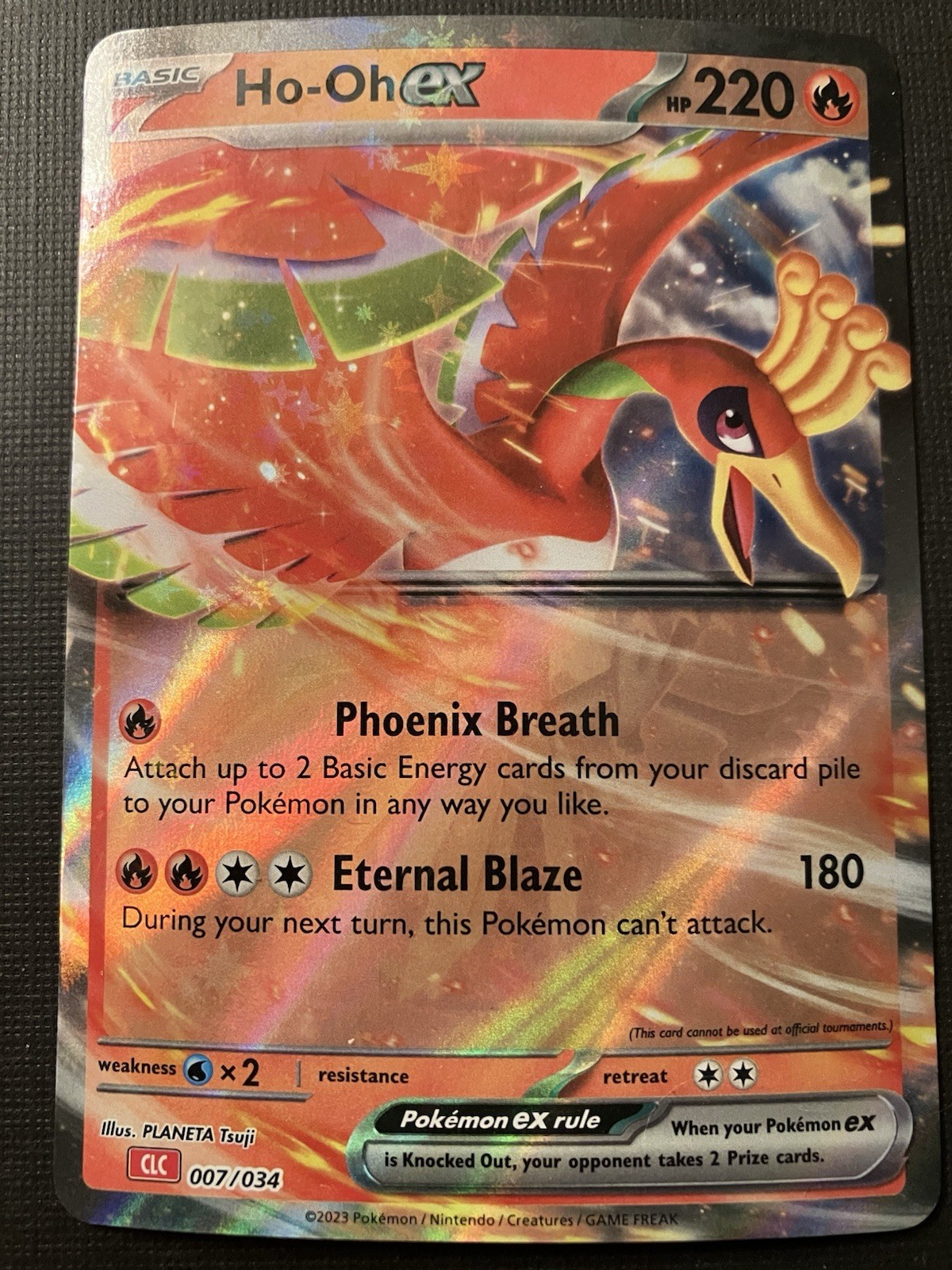 Ho-oh ex 007/034 CLC Pokemon TCG Classic Charizard Deck Holo 2023