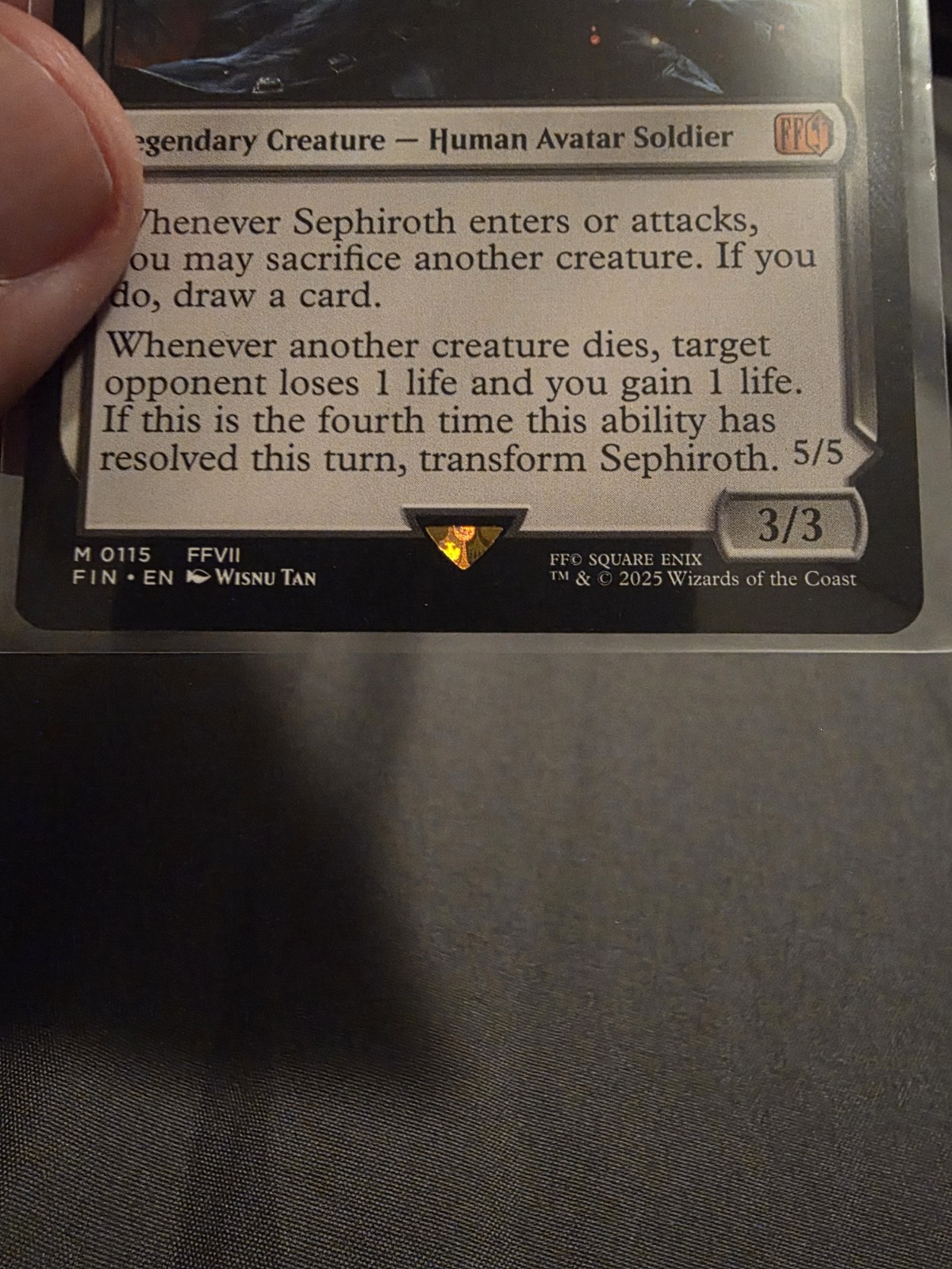 Magic The Gathering Sepharoth Fabled Soldier