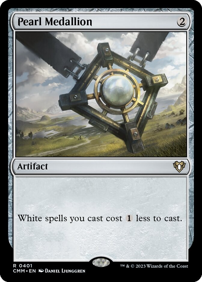 Pearl Medallion [Commander Masters] #401 NM MTG