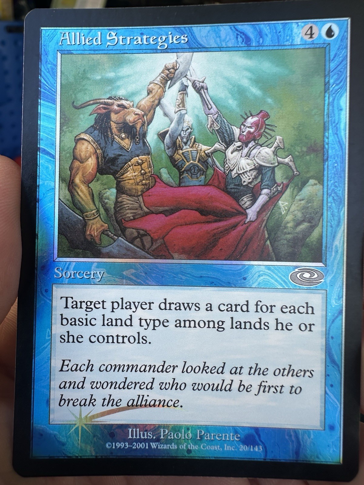 Allied Strategies Magic Regular Blue Sorcery 20/143 Paolo Parente WOTC