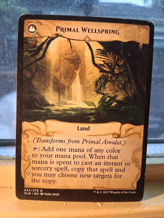 Primal Amulet Ixalan Regular lightly played mtg card