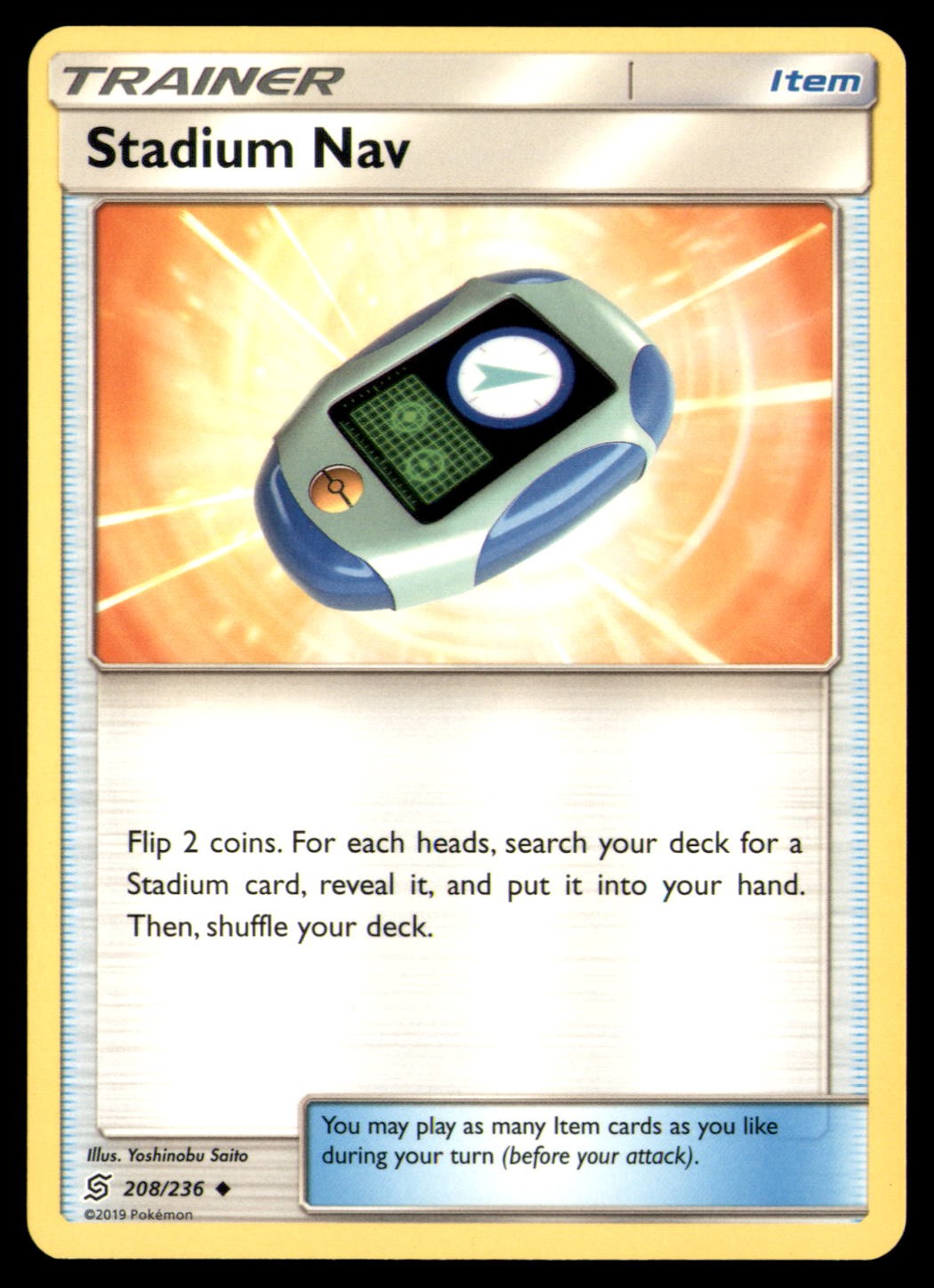 Pokemon Stadium Nav Unified Minds 208/236 UC NM