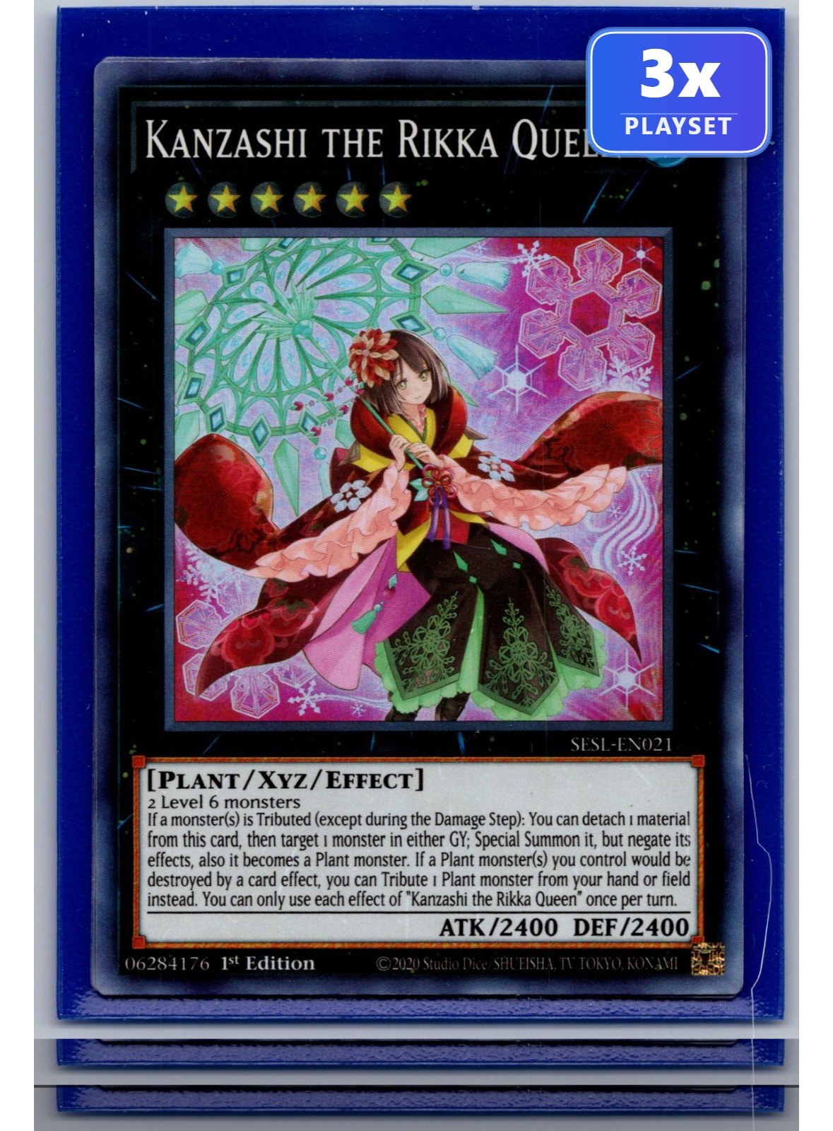 Kanzashi the Rikka Queen SESL-EN021 SR 1st Edition NM 3x