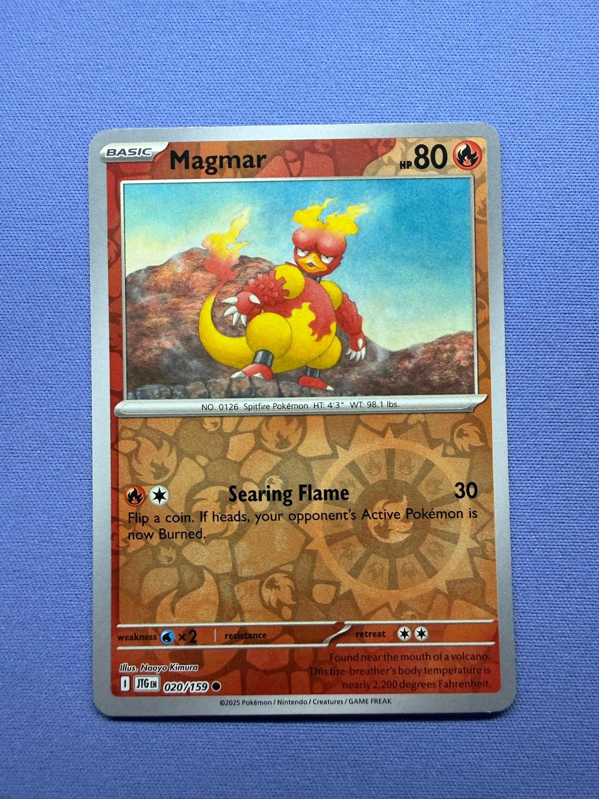 Magmar 020/159 Reverse Holo – Pokemon Journey Together