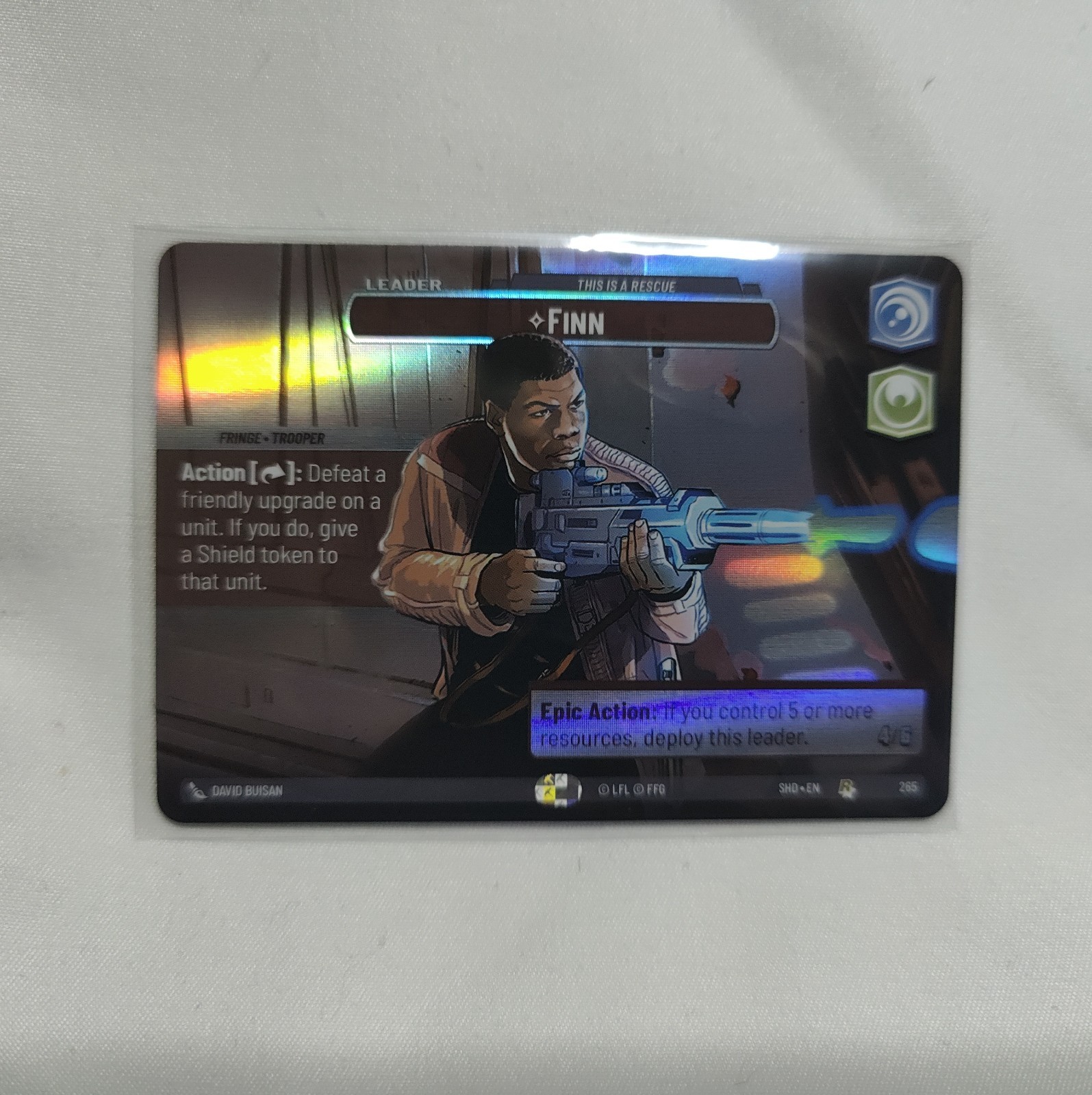 SWU Foil – Finn – This is a Rescue (Showcase) – 265 / NM / English