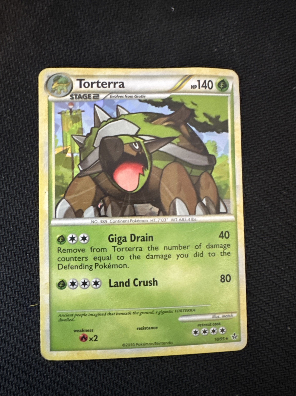 Torterra (Cracked Ice) 10/95 Unleashed Holo Rare Pokemon Card