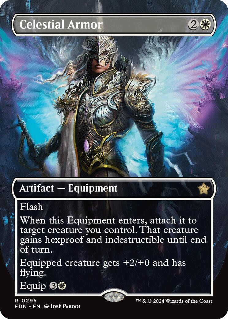 Celestial Armor (Borderless) – 295 – NM – Foundations