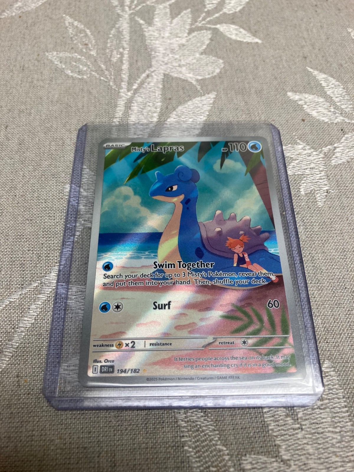 Misty’s Lapras 194/182 Sv10: Destined Rivals Holo