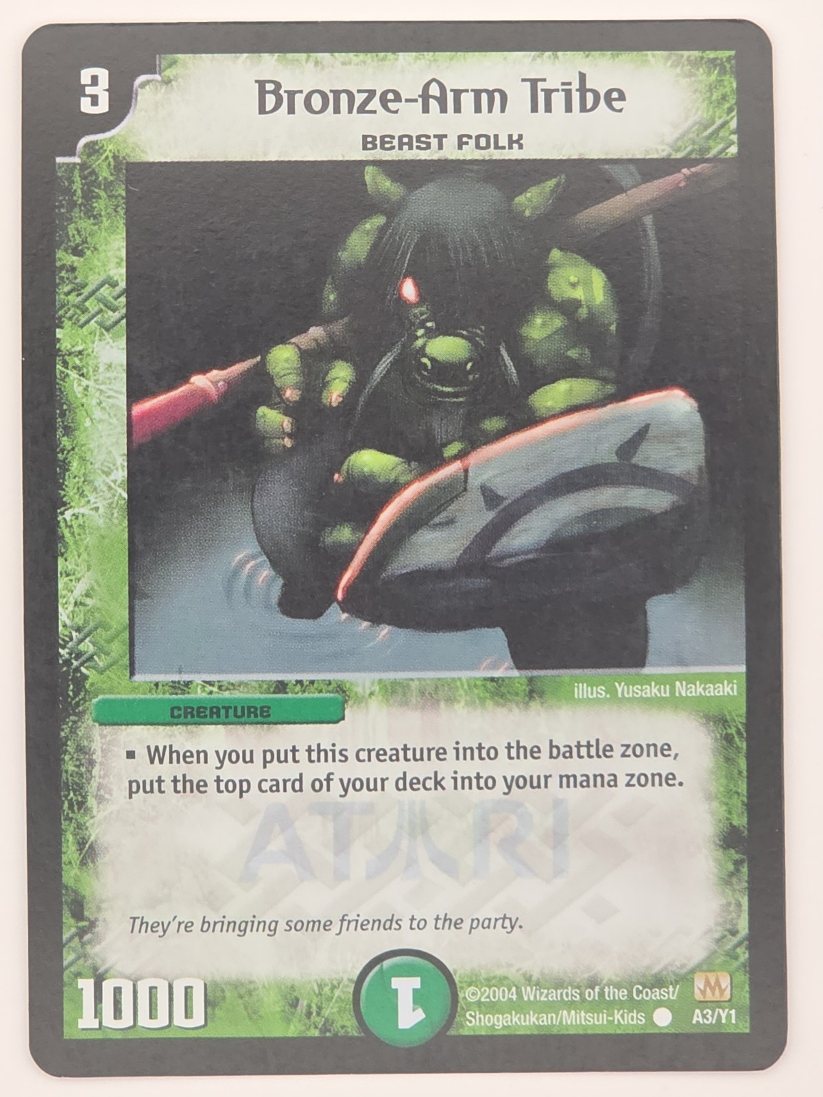 Duel Masters Card TCG – Bronze-Arm Tribe – Holo Foil – Atari Promo – A3/Y1 – LP