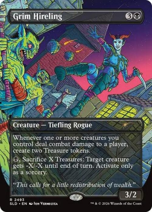 Grim Hireling -Foil Near Mint MTG Secret Lair