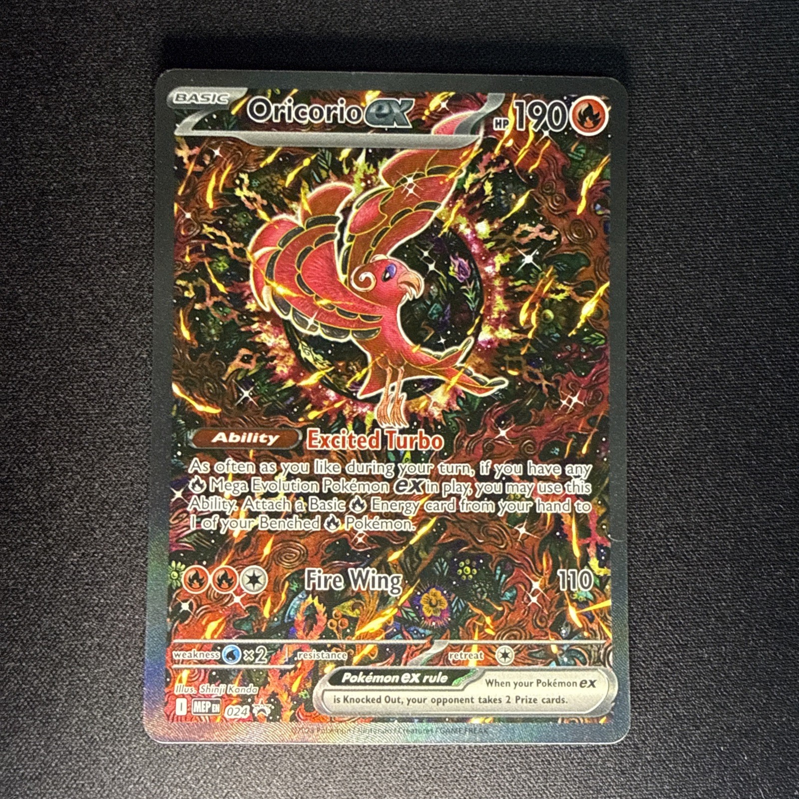 Oricorio ex 024 Me: Mega Evolution Promo Holo