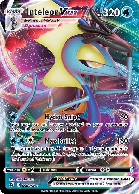 Pokemon Rebel Clash Full Art Inteleon VMAX 050/192 – Near Mint (NM)