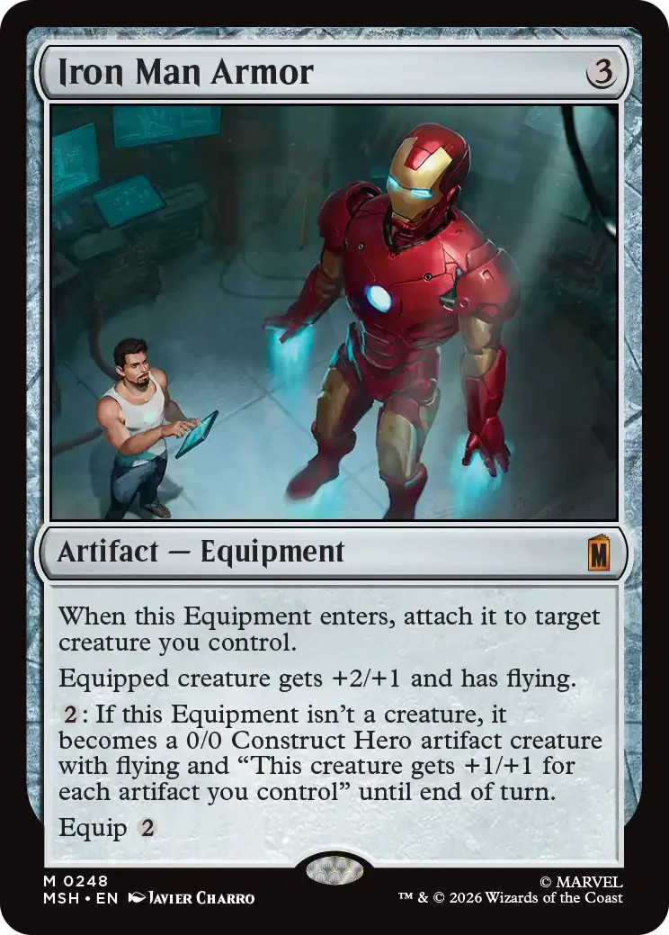 FOIL Iron Man Armor – Marvel Super Heroes – NM
