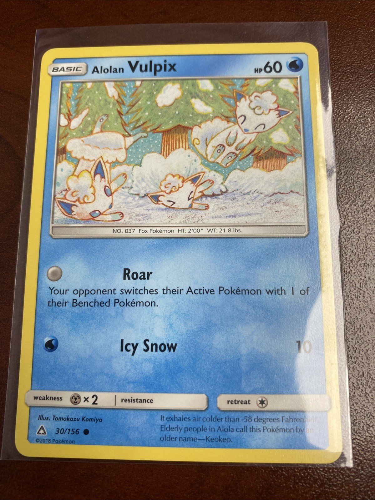 Alolan Vulpix 30/156 Common Ultra Prism Pokemon