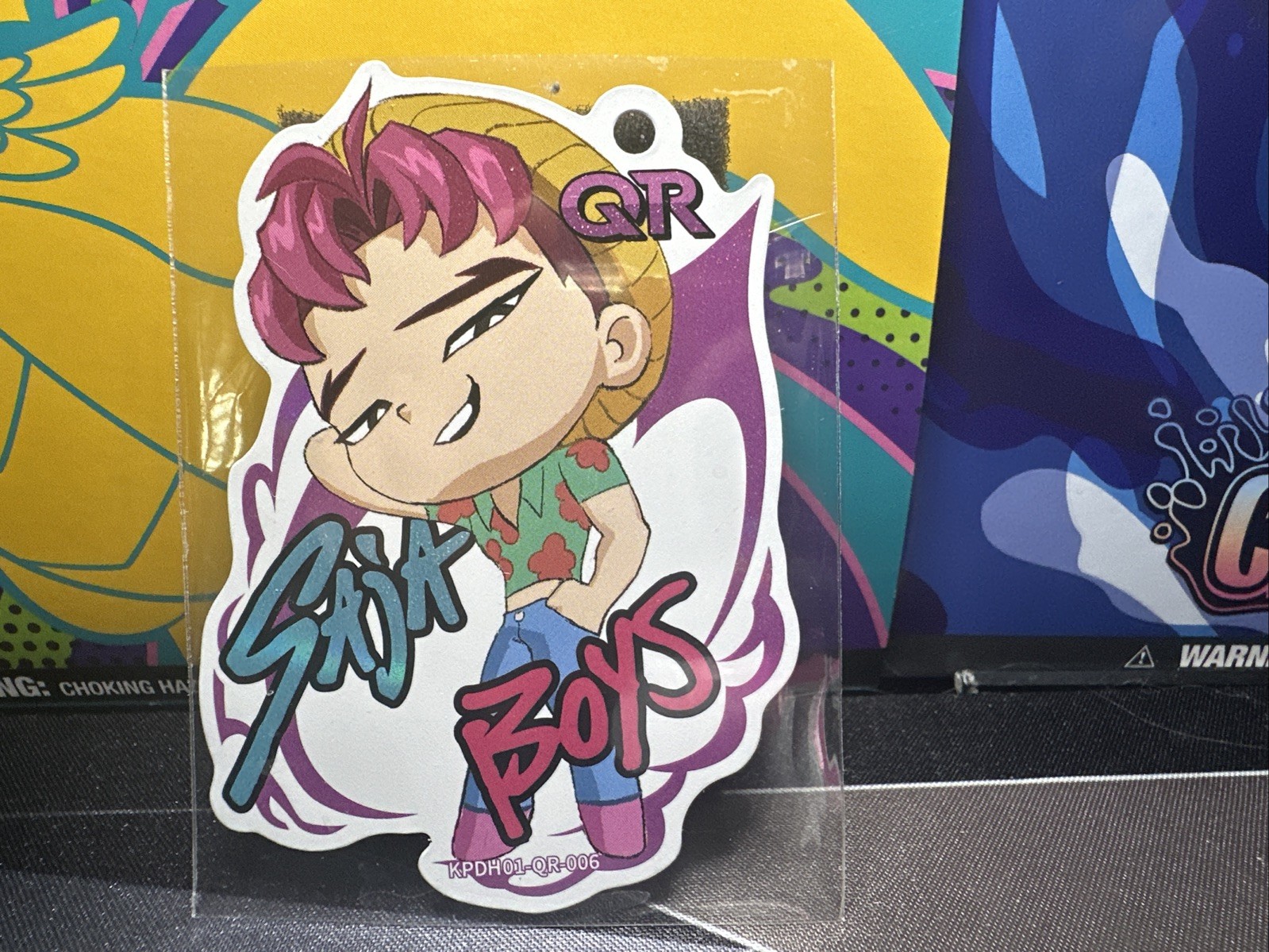 KAYOU Netflix KPop Demon Hunters Saik Boy Multicolor Character Tag KPDH01-QR-006