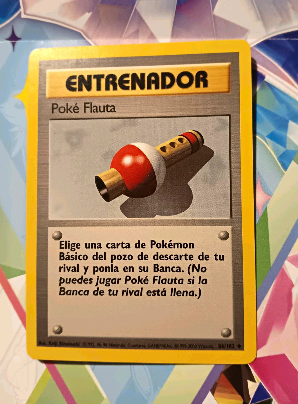 Pokémon Poke Flauta 86/102 Trainer Spanish Wizards Keiji Kinebuchi 1999