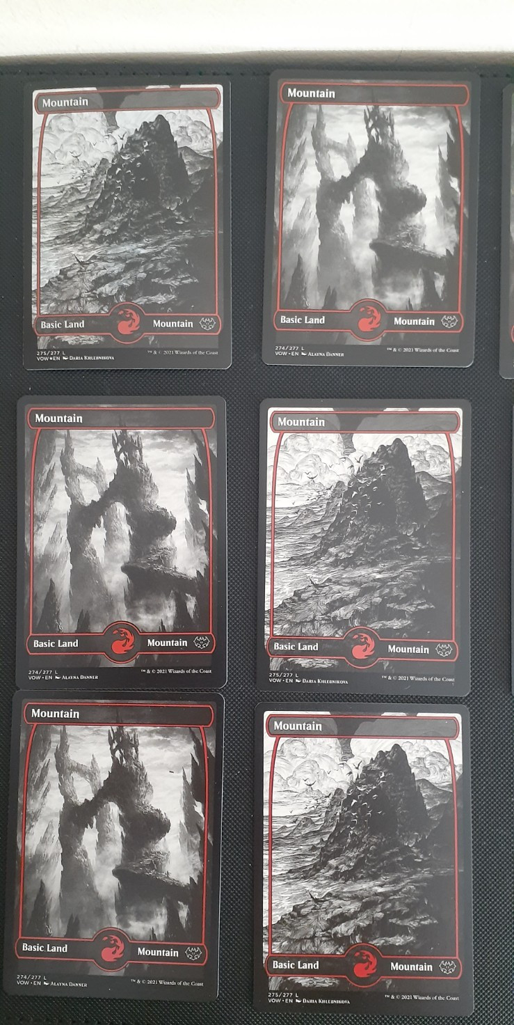 10x FULL ART MOUNTAIN – Crimson Vow – MTG – Magic the Gathering